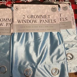 2 Grommet Window Panels
